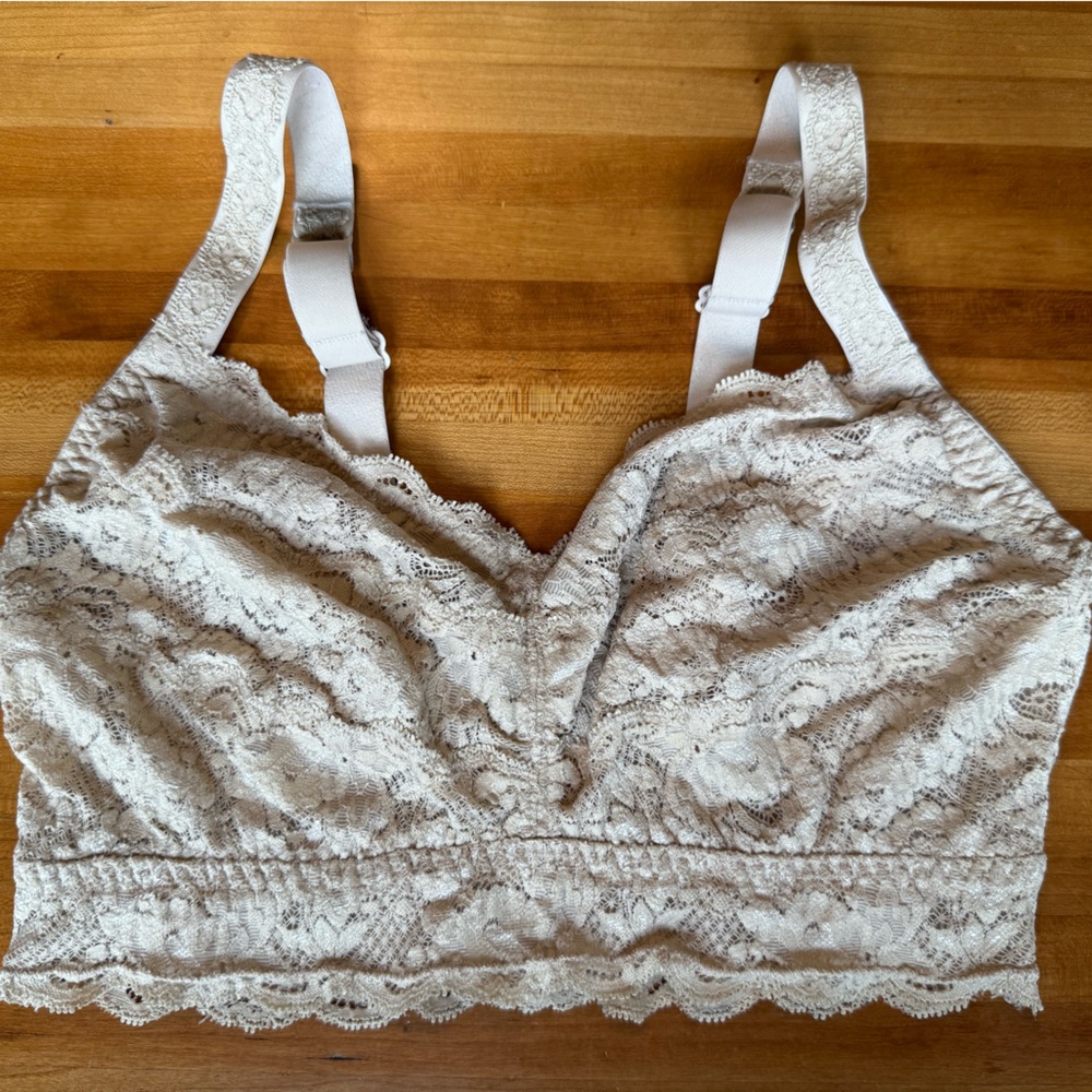 Cosabella Never Say Never Curvy Bralette Lace Bra Size S Small